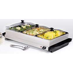 Stainless Steel 3 section Buffet Server/ Warmer  