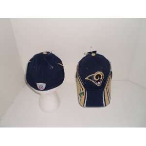  NFL St Louis Rams Laser Stripe Baseball Hat: Sports 