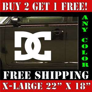 Large DC Shoes Car & Truck Vinyl Decal Sticker BIG HQ!  