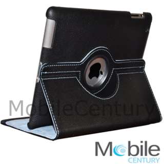   360 Rotating Magnetic Leather Case Smart Cover Stand Apple iPad 2 3rd