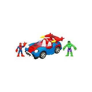   Hero Squad Deluxe Vehicle   Crime Cruising Car with Spiderman & Hulk