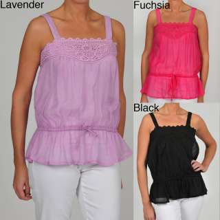Simply Irresistible Womens Sleeveless Crochet Blouse  Overstock