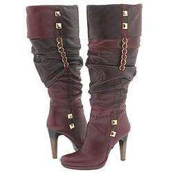 Charles David Chatter Burgundy Leather Boots  Overstock