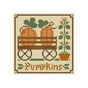  Pumpkins (with thread)   Cross Stitch Pattern Arts 