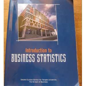   Statistics (Second Custom Edition for Temple University) Books