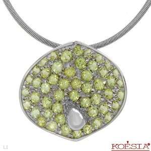   Stone Peridot. 12.5 grams in weight and 16 inches in length. 100%