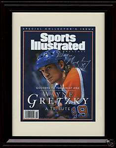 Framed Wayne Gretzky Sports Illustrated Autograph Print  