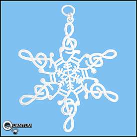 Music SnowWonders Snowflake Ornament Pendant  