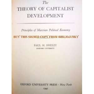  The Theory of Capitalist Development Paul Sweezy Books