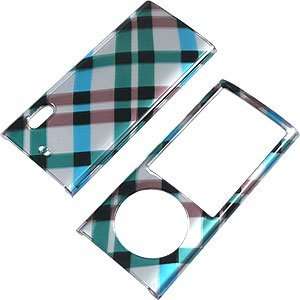  Snap On Cover for iPod nano (5th gen.) Plaid Blue 