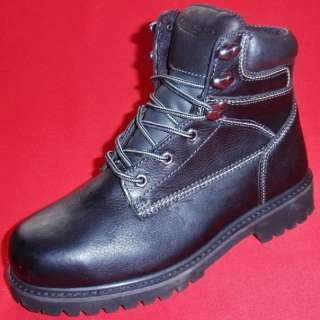 Mens CHINOOK MECHANIC BOOT Black Leather STEEL TOE Safety Work Boots 