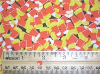 New Candy Corn Halloween Fabric BTY Holiday  