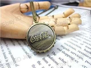 Men Favorite Cola Cap Pocket Watch Necklace 131  