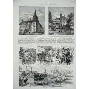  1875 Townhall Bromwich Hans Anderson Boat Race Boyton 
