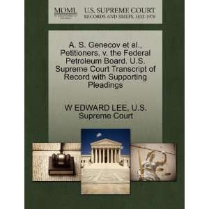  Transcript of Record with Supporting Pleadings (9781270352846): W