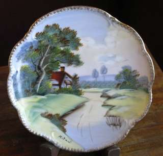 Vintage Hand Painted Decorative Plate Japan Ucagco Ceramic Art Pottery 