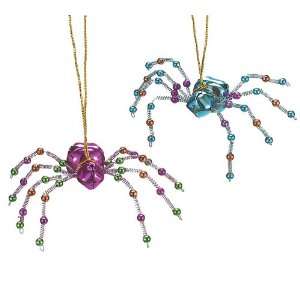  Set of 4 Spider Bell Hanging Ornaments