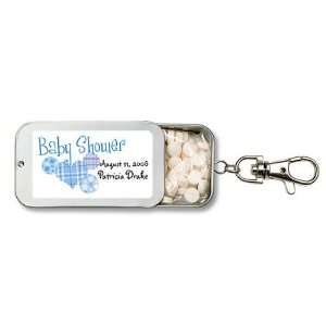   Shower Design Personalized Key Chain Mint Tin Favors (Set of 24): Baby