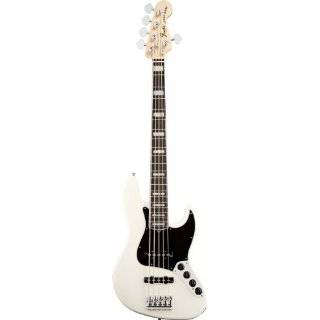 Fender American Deluxe Jazz Bass® V (Five String), Olympic White 
