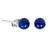 6mm Blue Lapis Ball Stud Earrings 925 Sterling Silver  