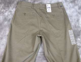 NEW Dockers Mens Flat Front Relaxed Green Pants Size 42x34  