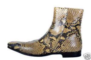 NEW GUCCI PYTHON SNAKESKIN BOOTS 13.5  
