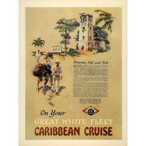  1921 Ad Great White Fleet Caribbean Cruise United Fruit 