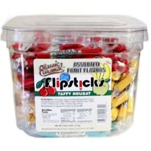 Flipsticks Taffy Nougats Assorted Tub 192ct.  Grocery 