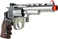 WG 4 inch Barrel Metal Airsoft Revolver CO2 Non Blowback   Silver 