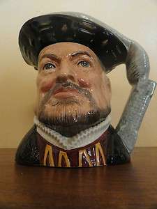 Henry VIII Large Royal Doulton Toby Character Jug (#D6642)  