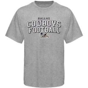  Mens Dallas Cowboys Ash Top Division T shirt: Sports 