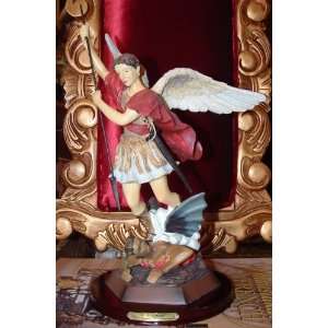  The Archangel St Michael Sculpture 12.5h. El Arcangel San 