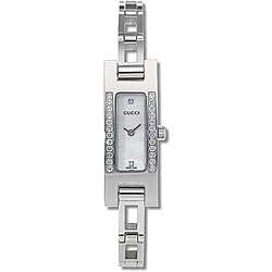 Gucci 3900 Series Womens White Dial Diamond Watch  