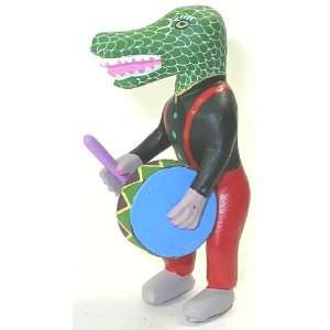  Musician Alligator Oaxacan Wood Carving 5 1/4 Inch: Home 