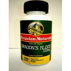 Organic Dragons Blood 100mg   100 Tablets (Sangre de Grado)