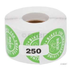 Civia I Biked Sticker: Roll of 250: Sports & Outdoors