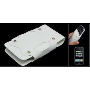   White Faux Leather Sleeve Case Cover for Apple iPhone 3G Electronics