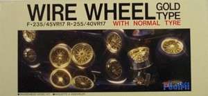 Fujimi 1/24 F 235 R17R255 Wire Wheel & Tire Set 2 Wide  