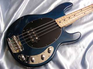 1997 Musicman Stingray Fretless Bass Made In USA Blue Burst w HSC 
