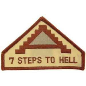  U.S. Army 7th Army 7 Steps To Hell Patch Brown 3 Patio 