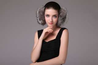 0002 winter 9 color genuine Fox fur Earmuffs ear cover cap warmer 