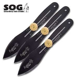  SOG Throwing Knife Fusion Fulcrum I 3 Pack Sports 