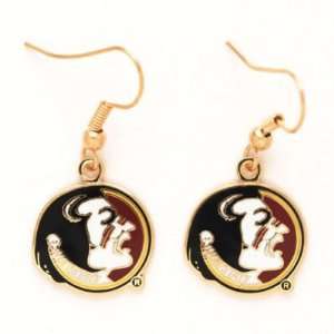  FLORIDA STATE SEMINOLES OFFICIAL LOGO EARRINGS: Sports 