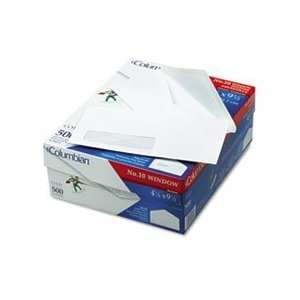  Poly Klear Single Window Envelopes, #10, White, 500/Box 