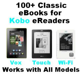 100+ .epub eBooks for Kobo eReader +   