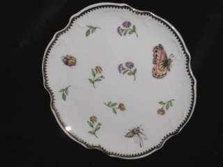     Primavera   VARIOUS INSECTS & FLOWERS   Canape Plate   12D  