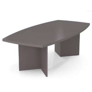  Bestar Boat Shaped Conference Table   Slate Finish: Office 