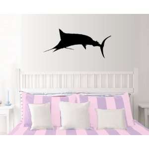    StikEez Black Large Mounted Marlin Wall Decal: Home & Kitchen