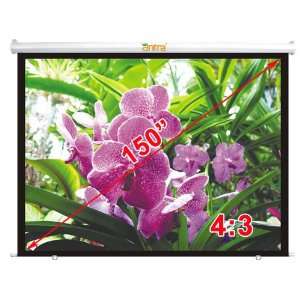 Antra Electric Motorized 150 4:3 Projector Projection Screen Matte 