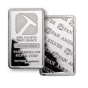    1/4 Ounce Pan American .999 Fine Silver Bar: Everything Else